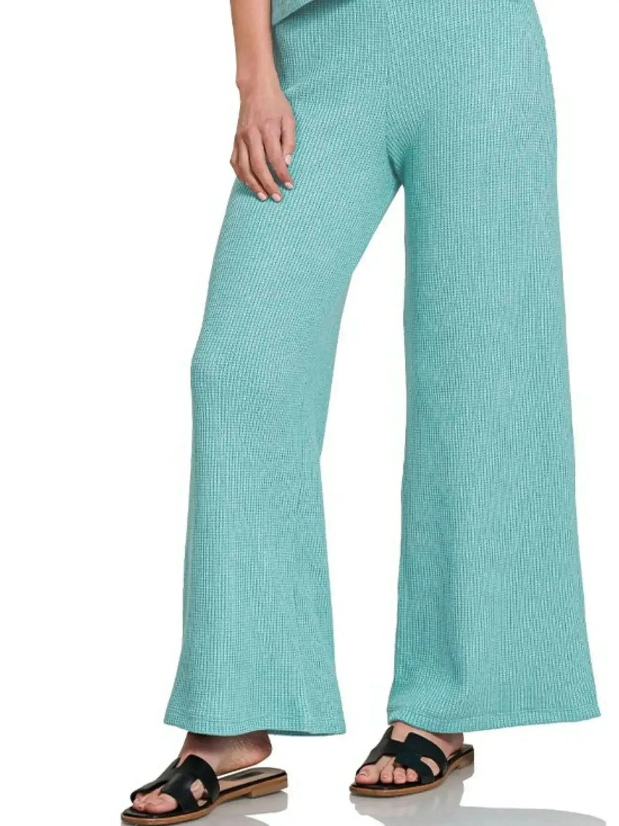 Zenana Sweater Boxy Top & Long Pants Set - SwagglyLife Home & Fashion